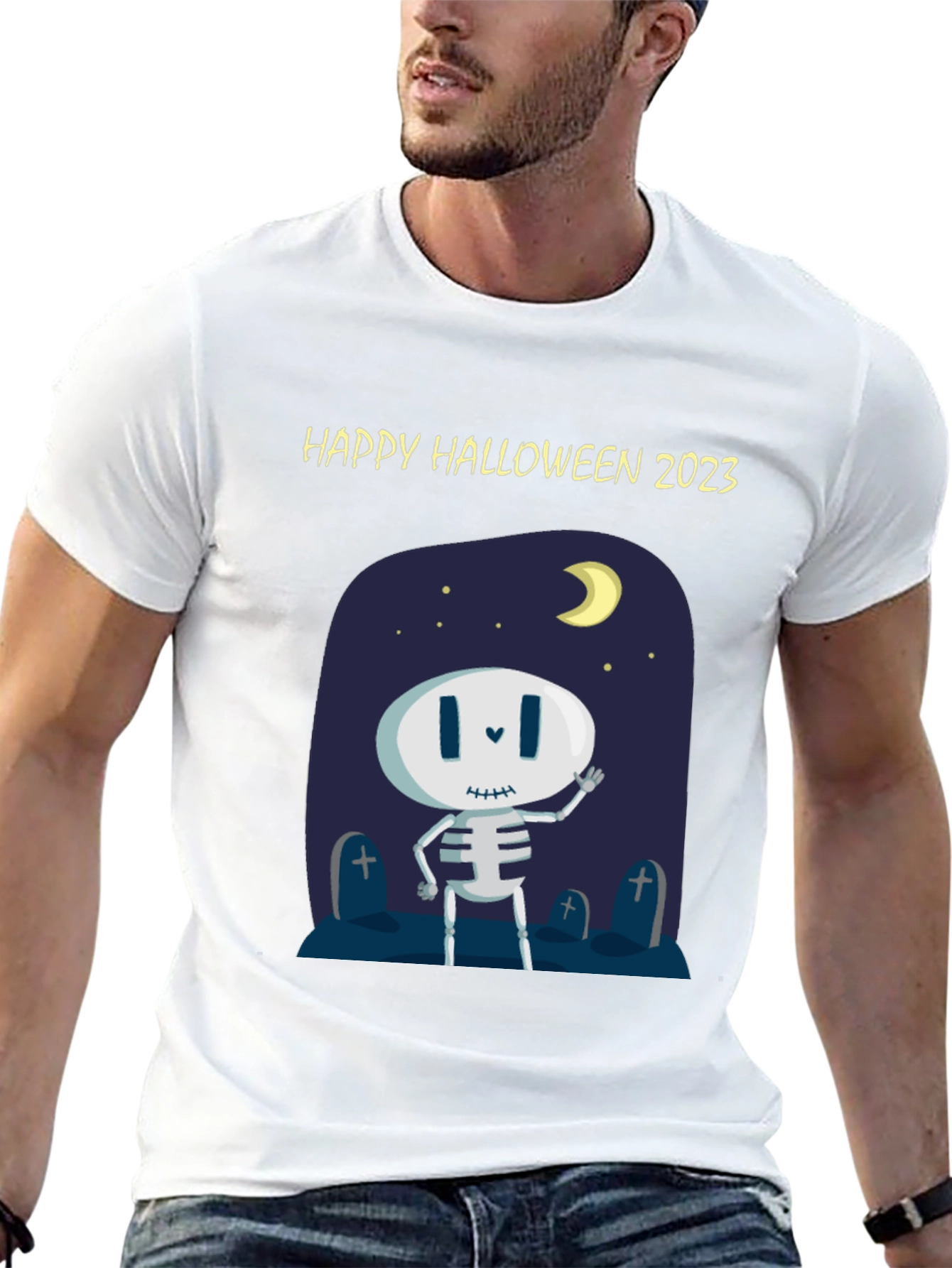 Happy Halloween 2023 Skeleton T-Shirt