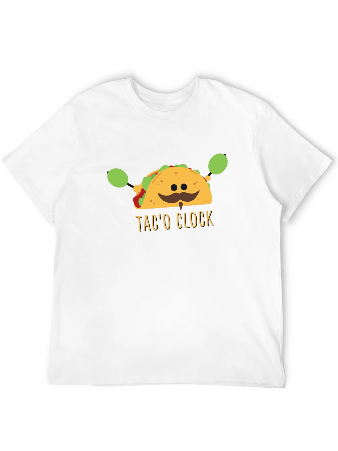 Taco Clock T-Shirt - Humorous Taco Time Tee