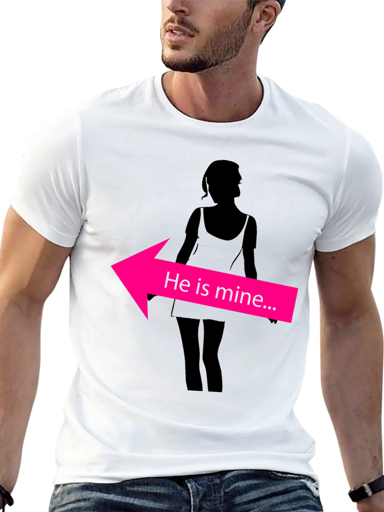 He Is Mine T-Shirt Funny Graphic Tee
