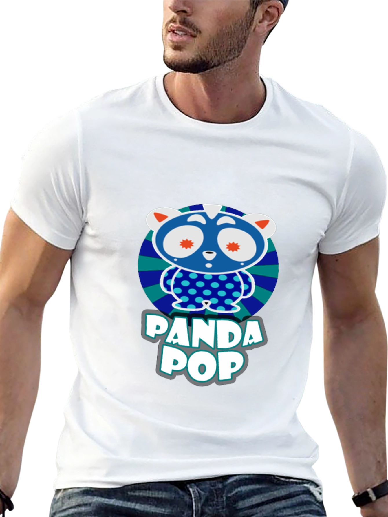 Panda Pop Graphic T-Shirt - Fun Design