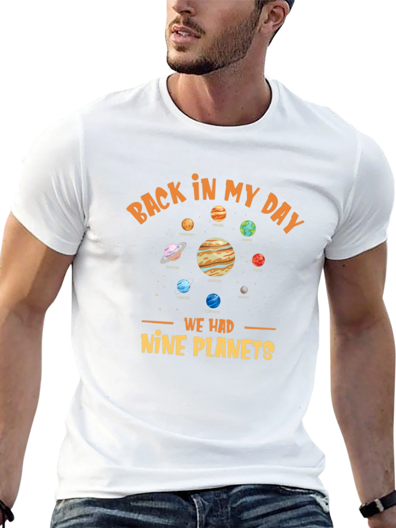 Back In My Day Nine Planets Graphic Tee