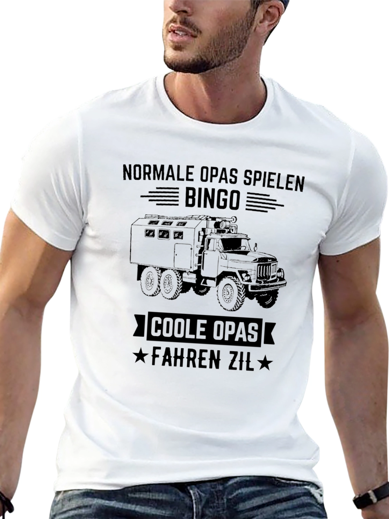 Cool Grandpas Drive Zil T-Shirt - Black