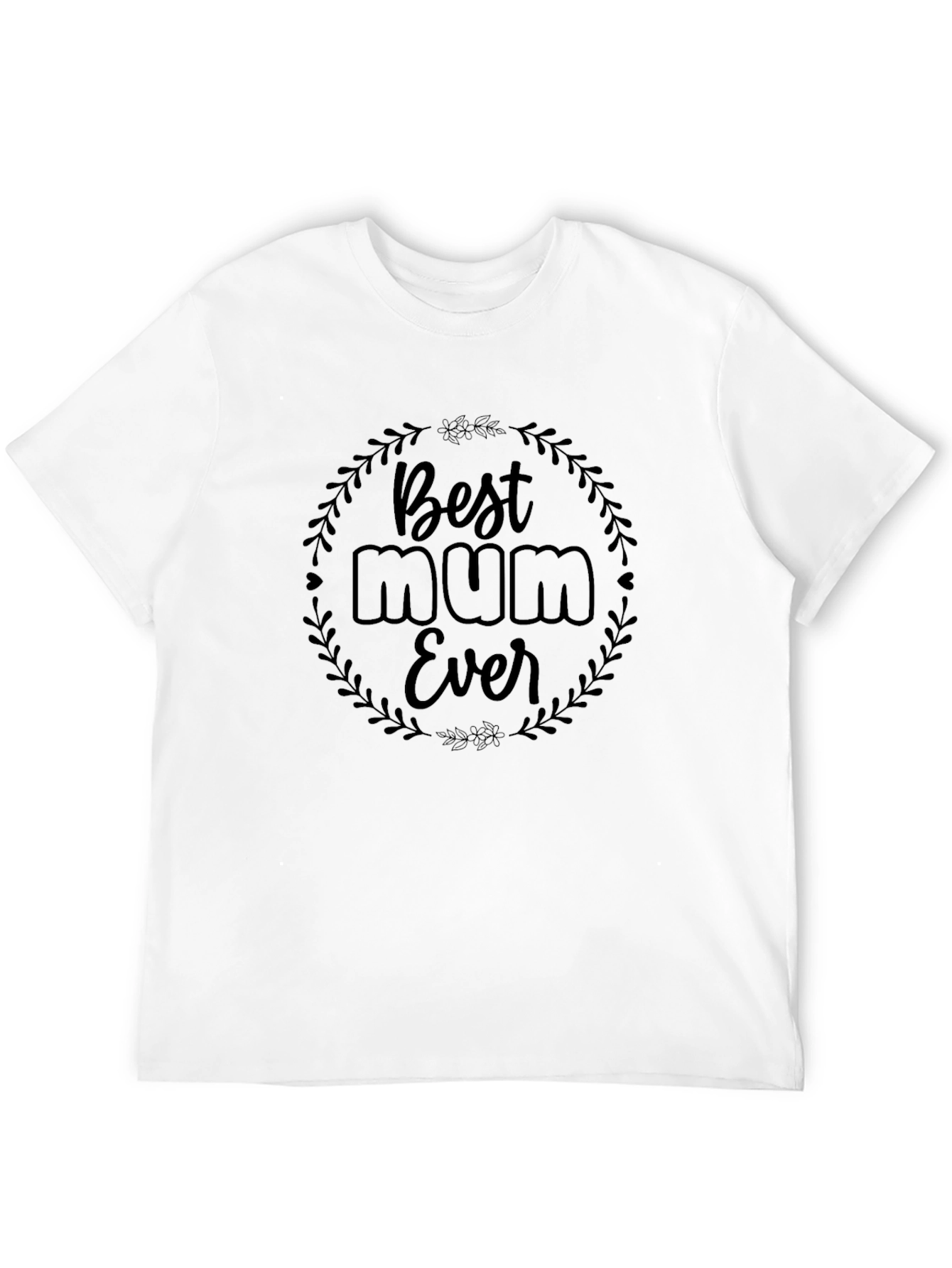 Best Mum Ever Black Graphic Tee