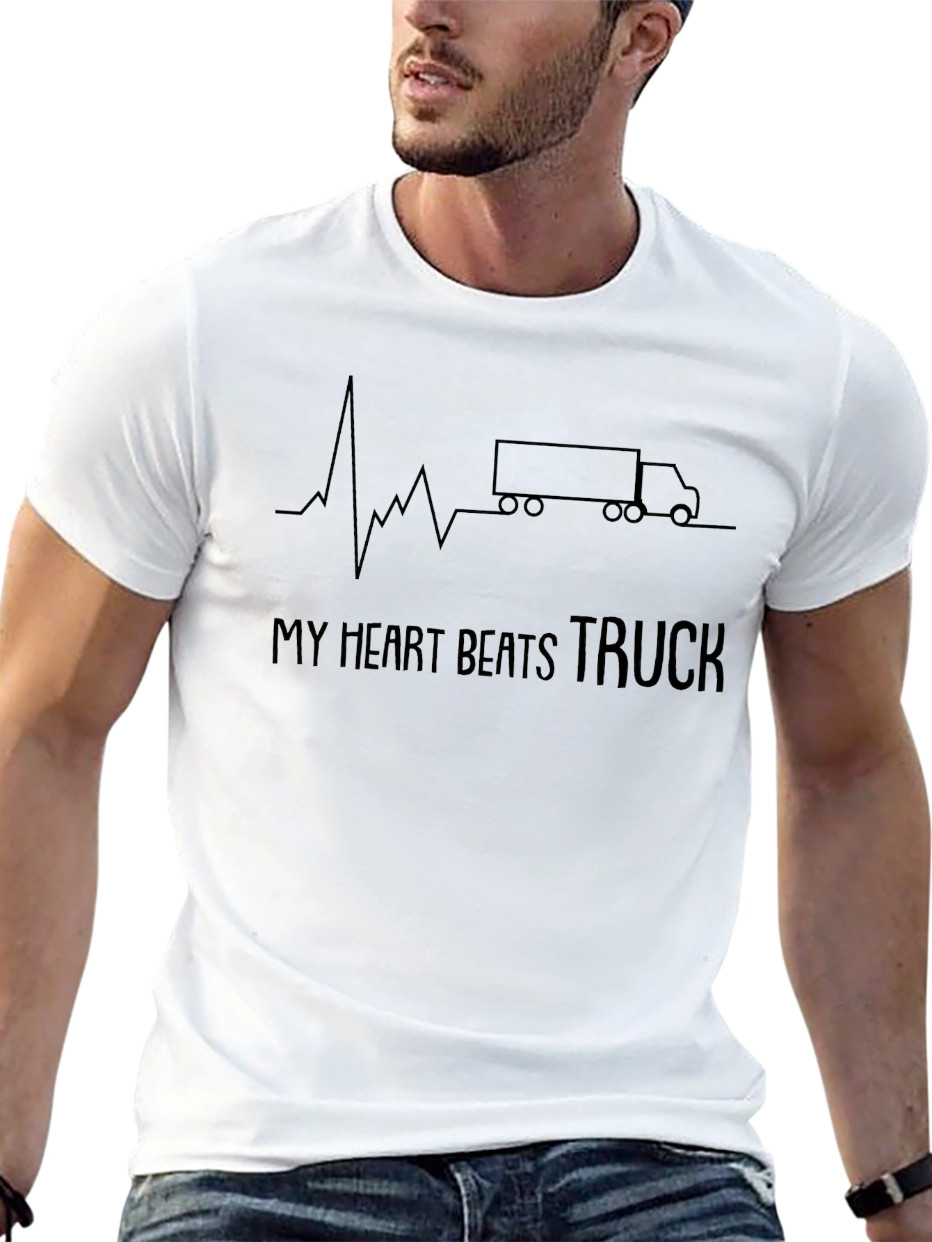 My Heart Beats Truck Graphic Tee
