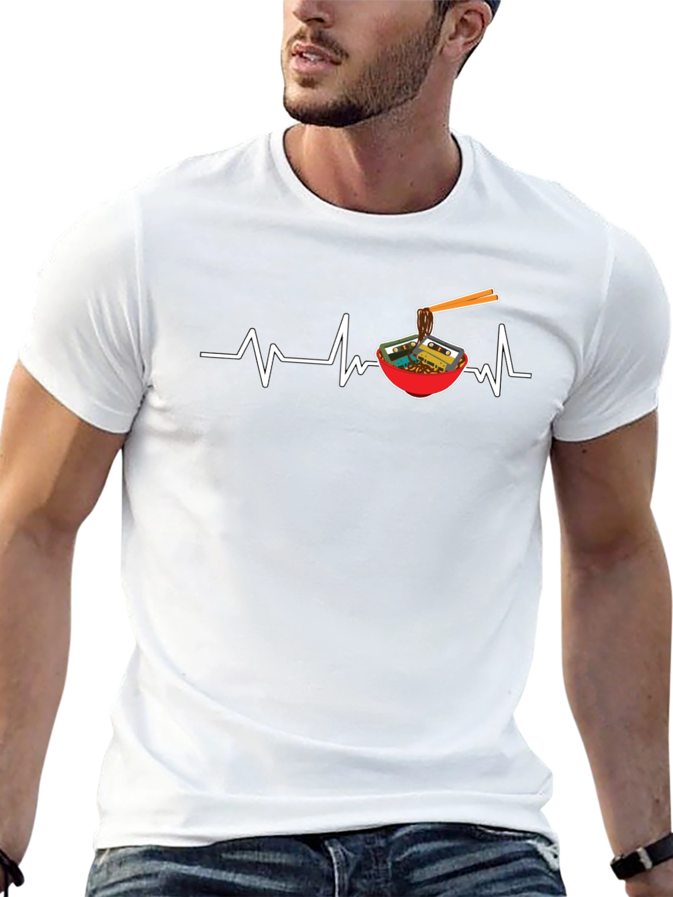 Ramen Heartbeat Graphic Tee