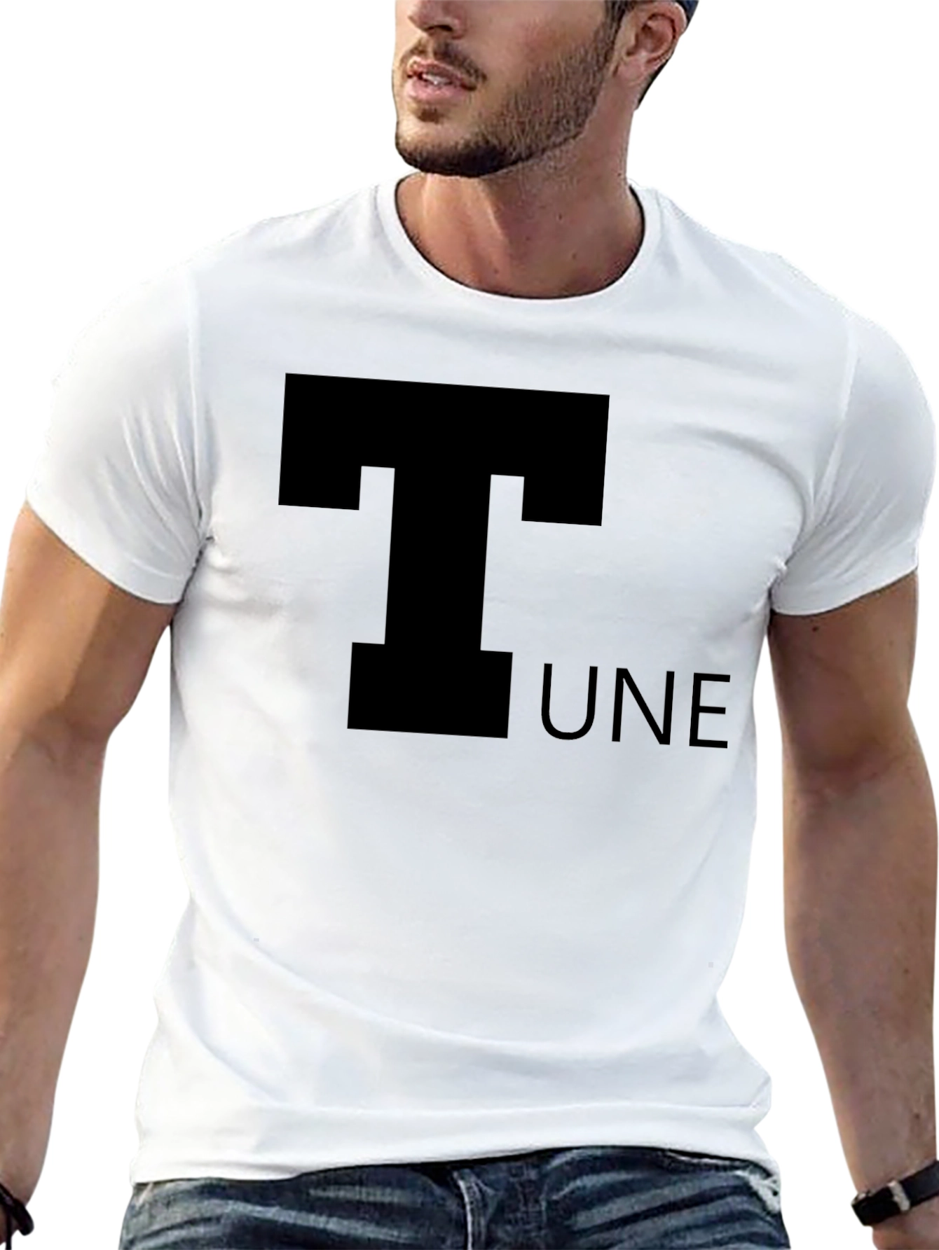 T-UNE Black Graphic Tee