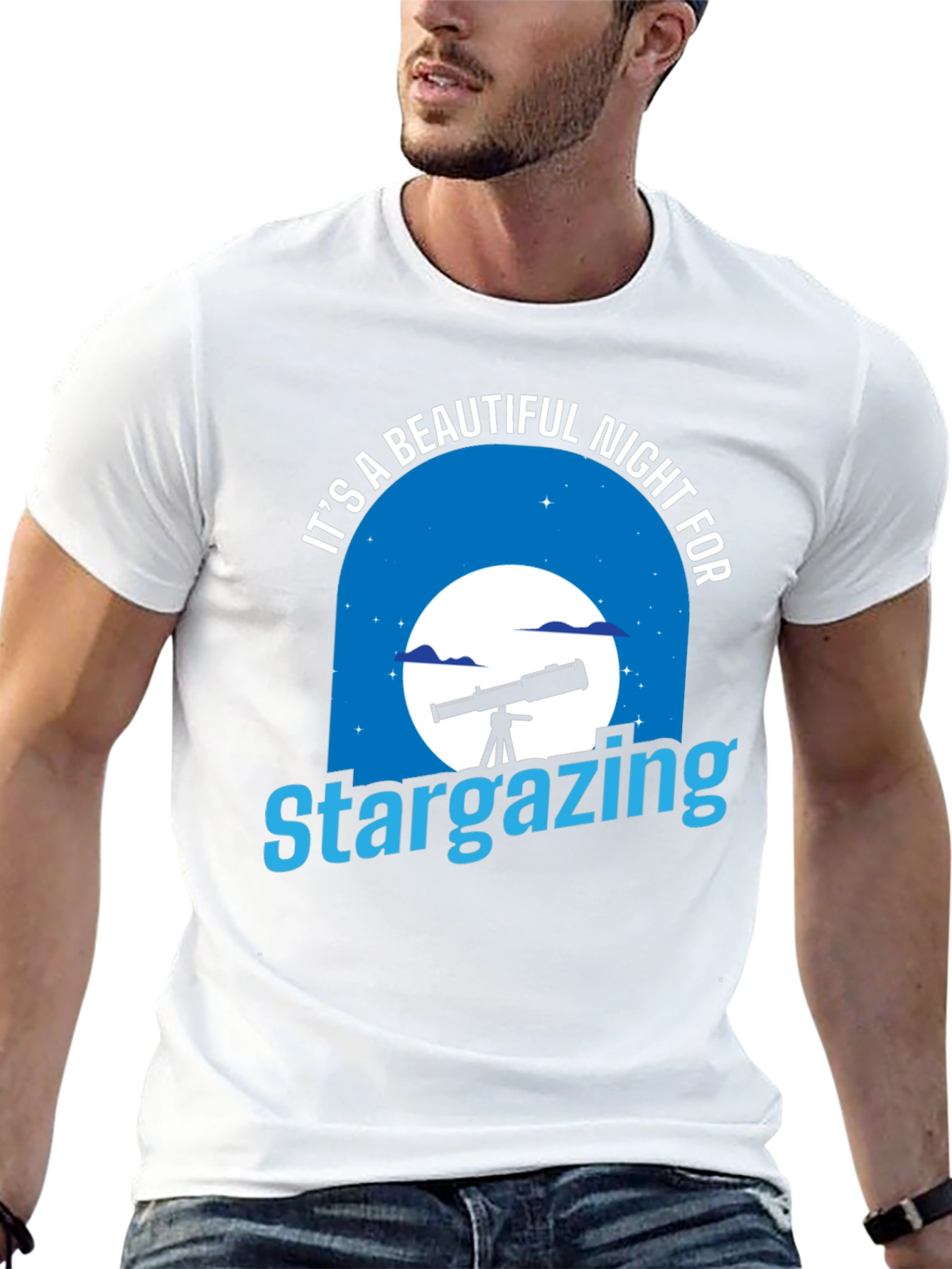 Stargazing Night Graphic T-Shirt