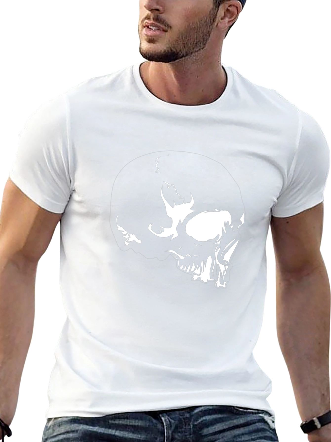 Skull Graphic Black T-Shirt for Men