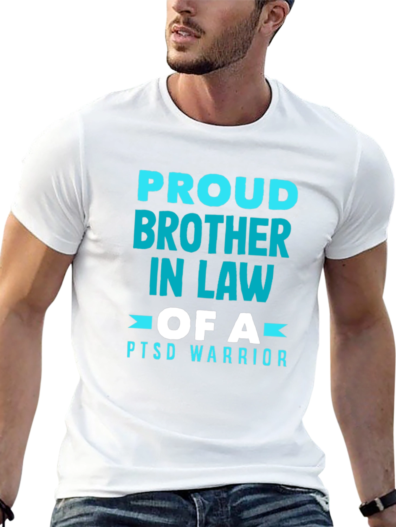 Proud Brother In Law PTSD Warrior Graphic Tee