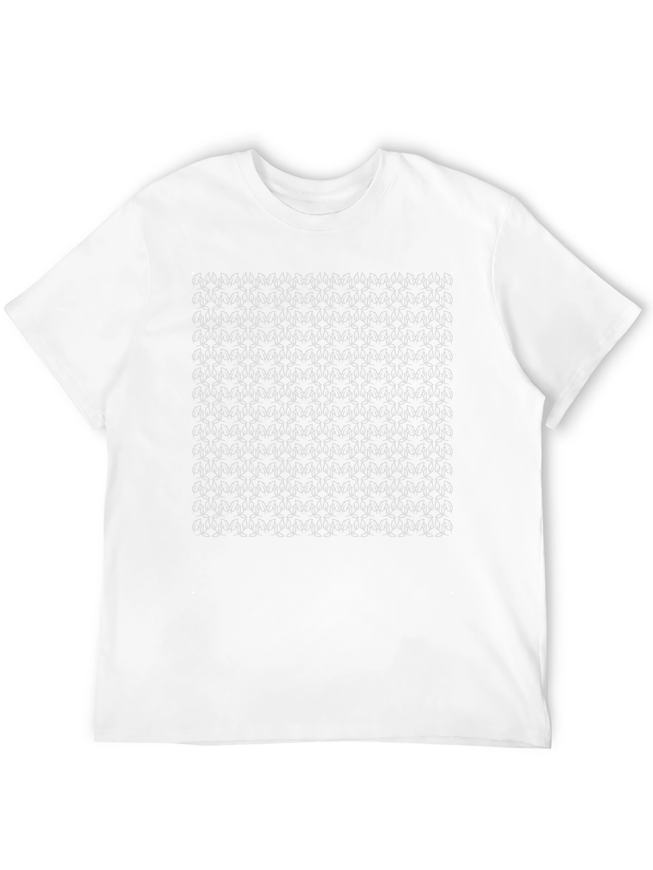 Abstract Geometric Pattern Black T-Shirt
