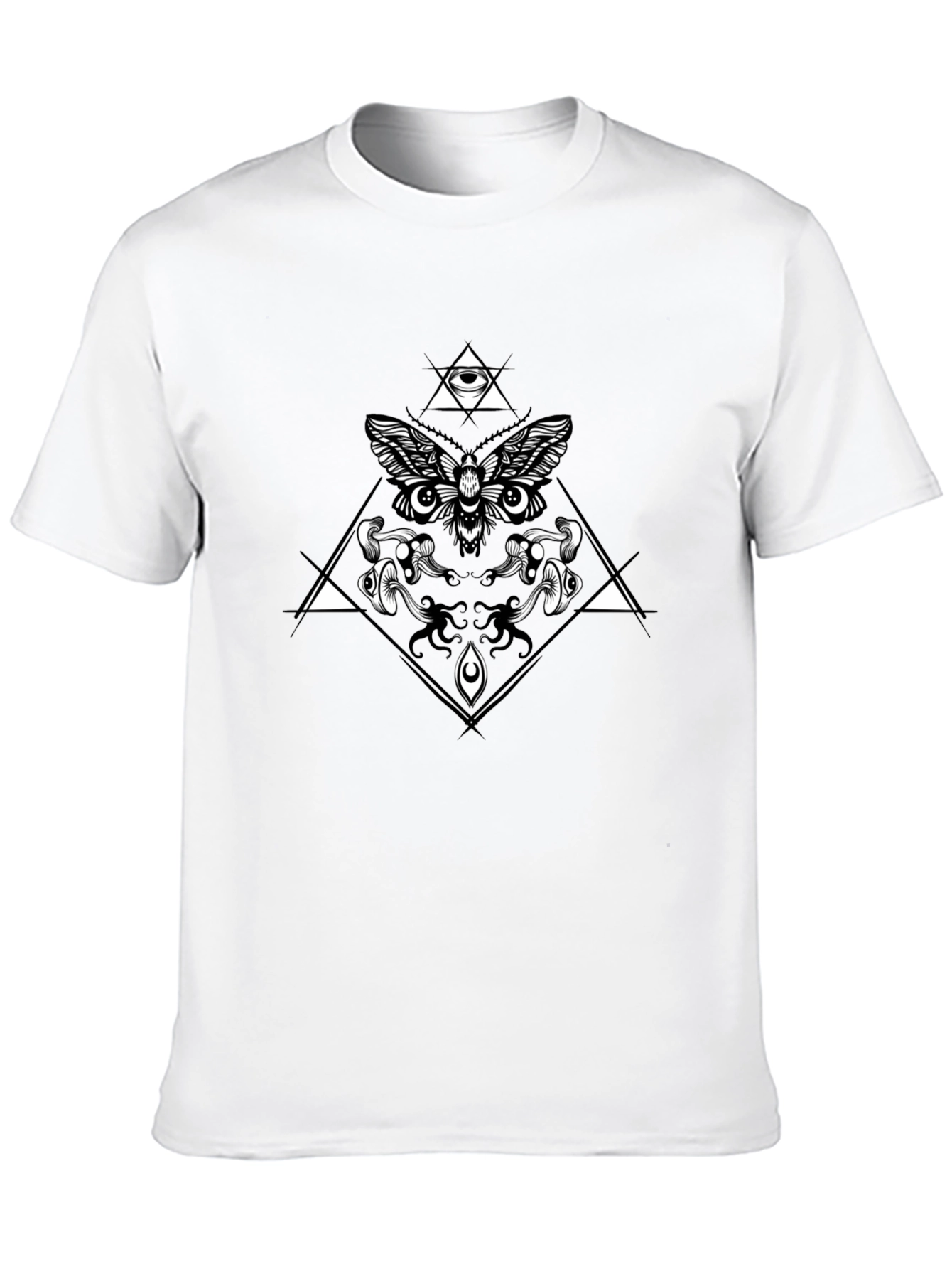 Moth Eye T-Shirt - Geometric Occult Design