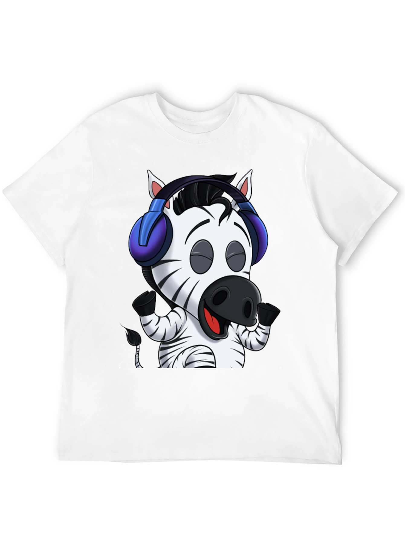 Zebra DJ Graphic T-Shirt