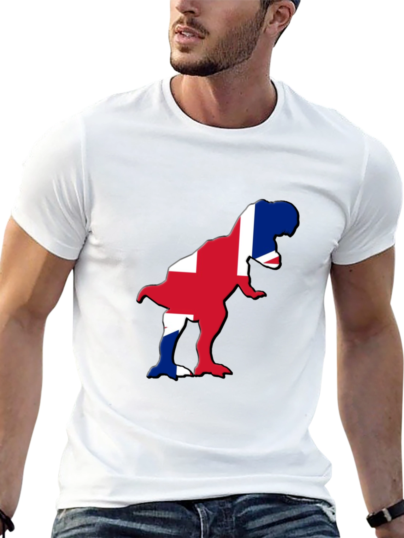 Union Jack Dinosaur Graphic Tee