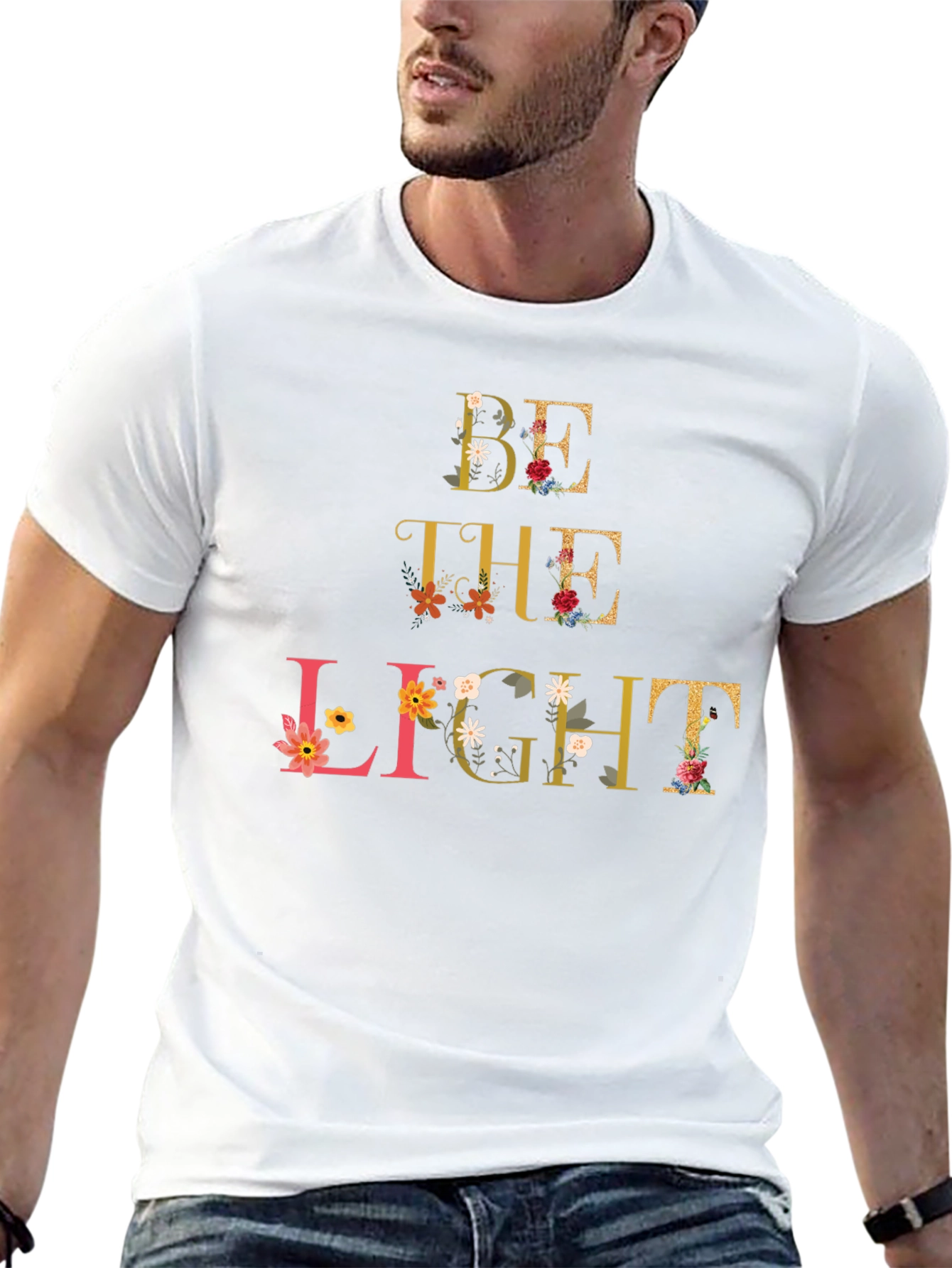 Floral Be the Light T-Shirt