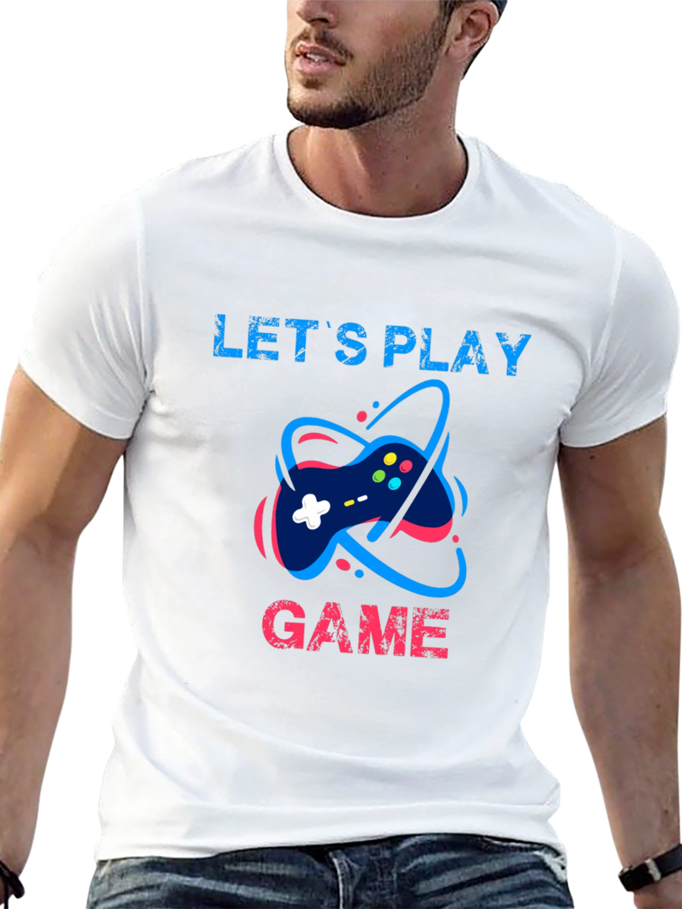 Lets Play Game T-Shirt - Gamer Style