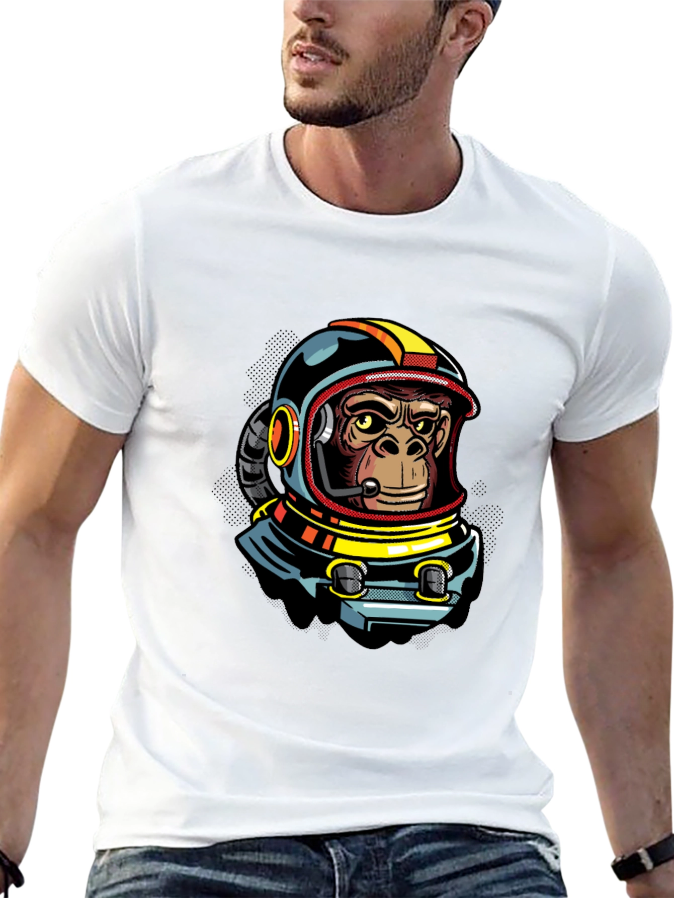 Astro Ape Graphic Tee - Cool Black T-Shirt