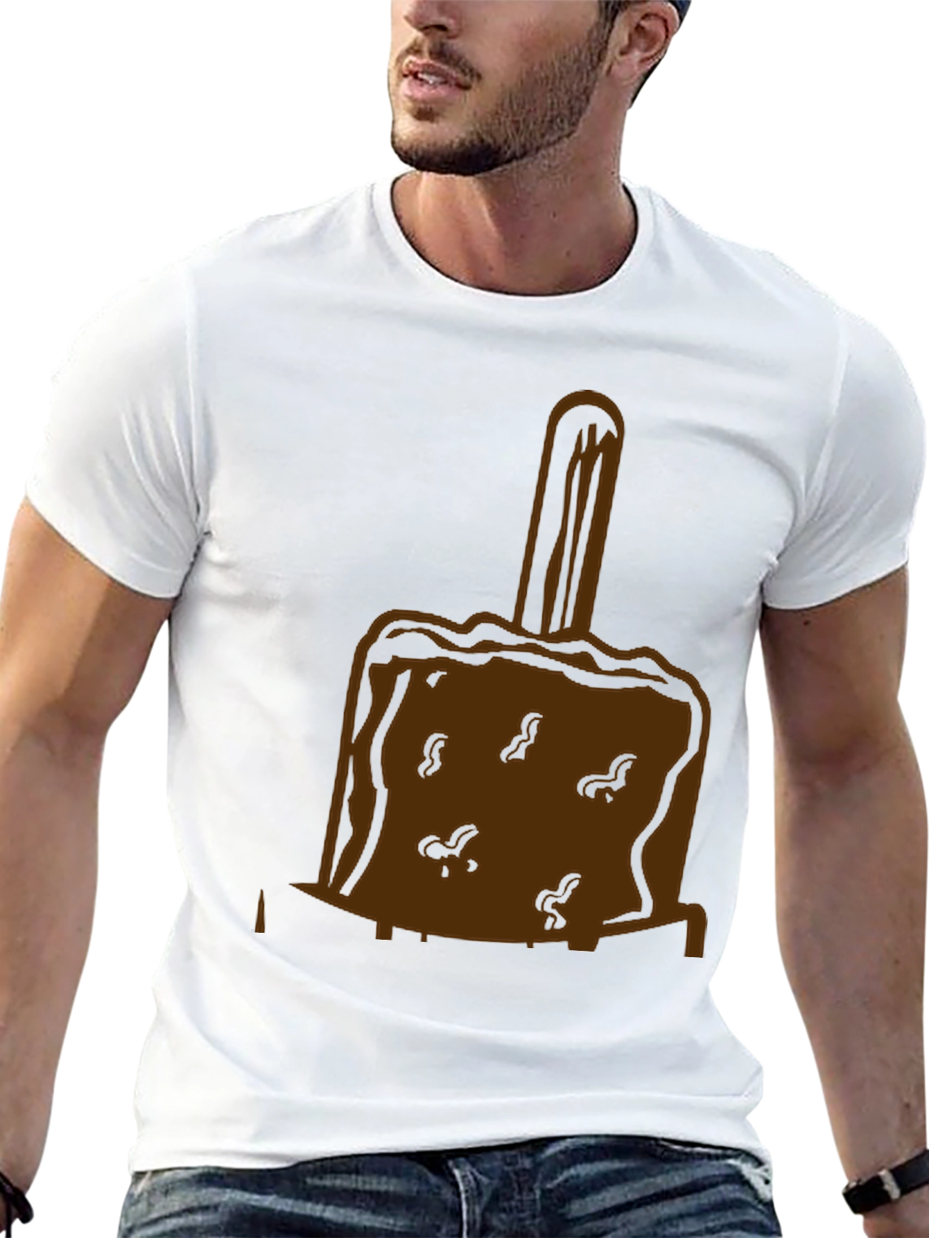 Chocolate Ice Cream Bar T-Shirt - Black