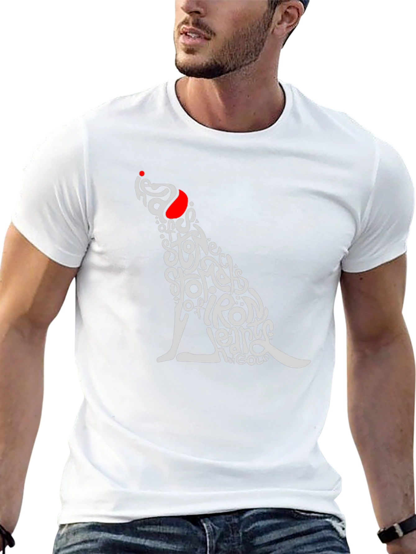 Dog Typography T-Shirt - Heads of Stone