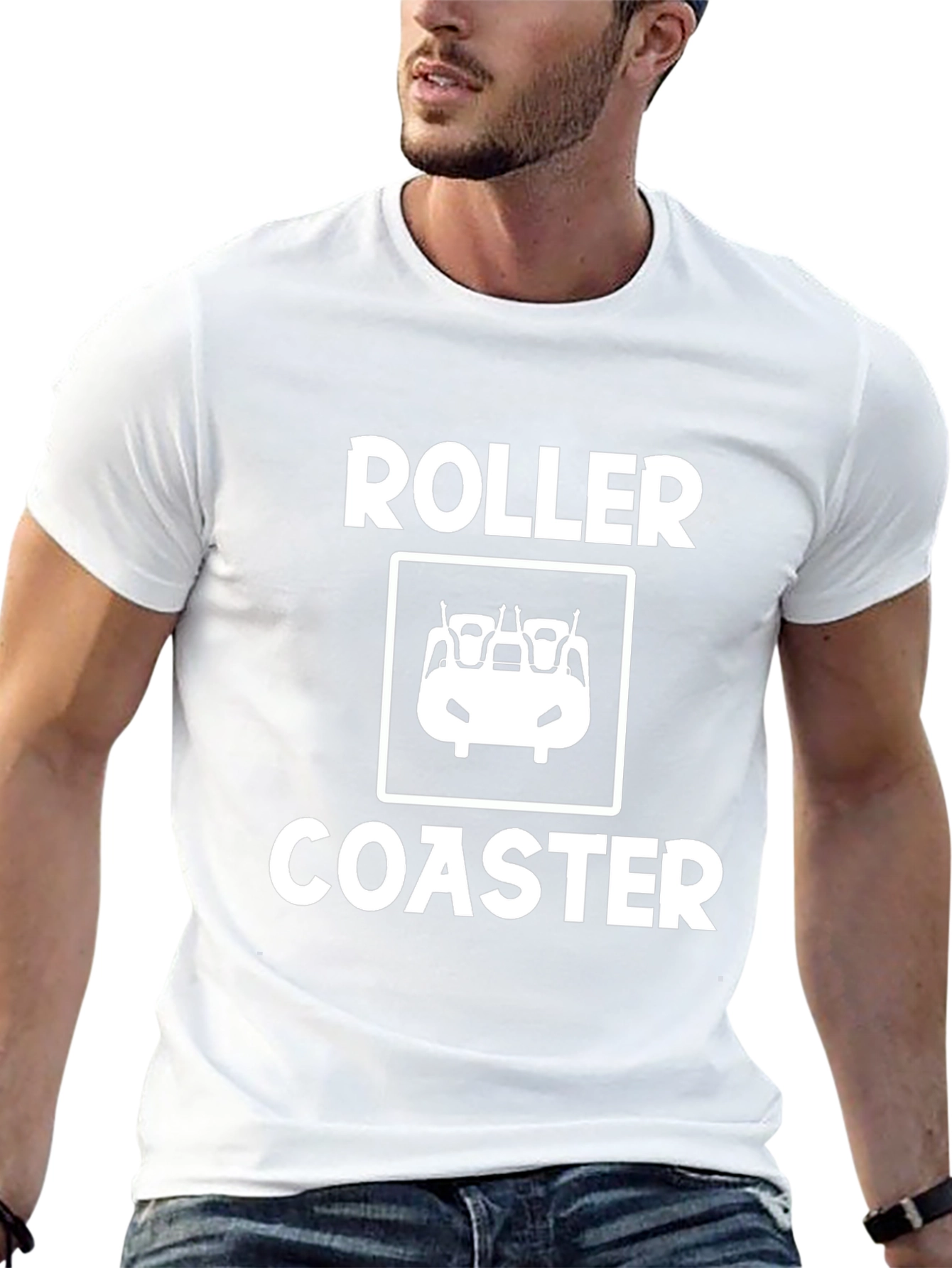 Roller Coaster Graphic Tee - Ride the Thrill!