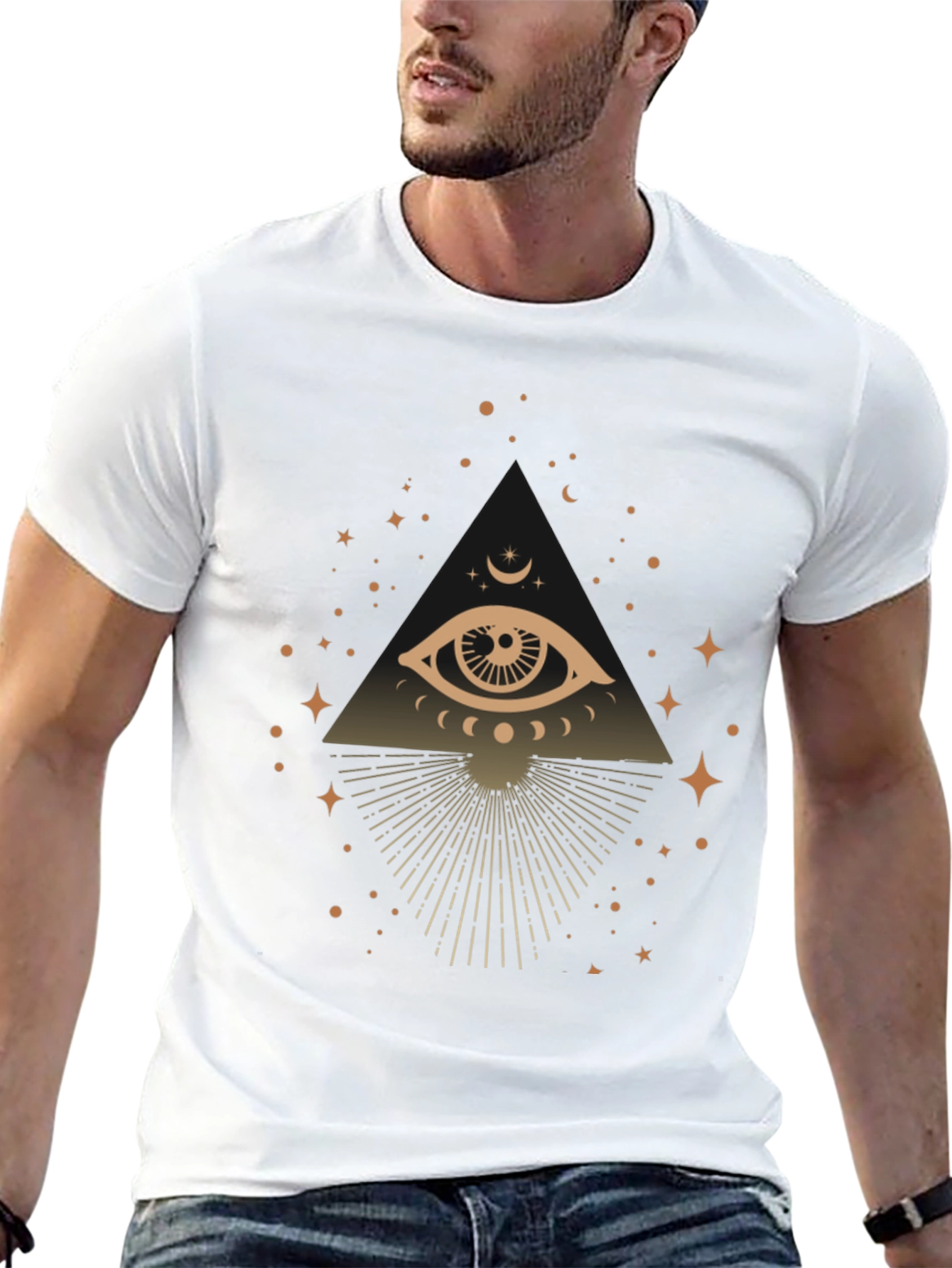 Mystic Eye Graphic T-Shirt - Trendy Casual Tee