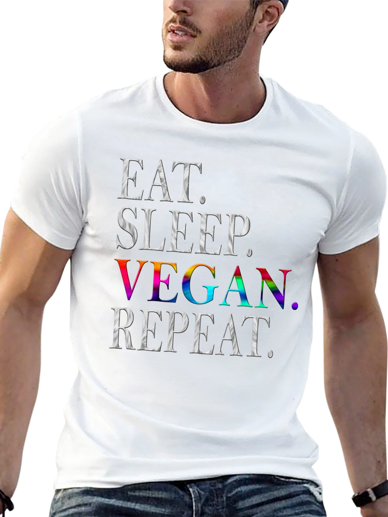 Eat Sleep Vegan Repeat T-Shirt
