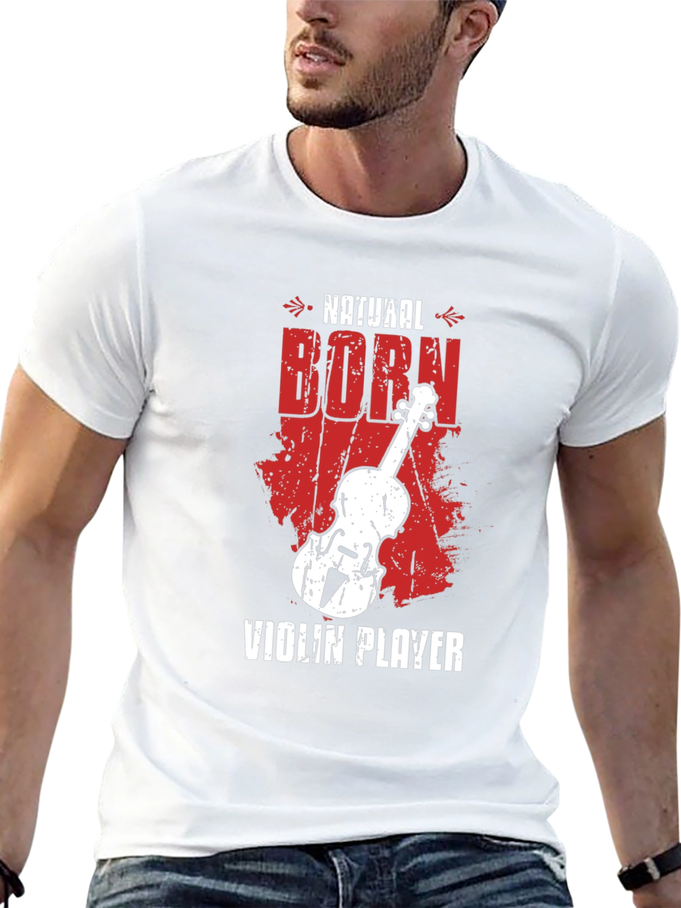 Natural Born Violin Player Graphic Tee