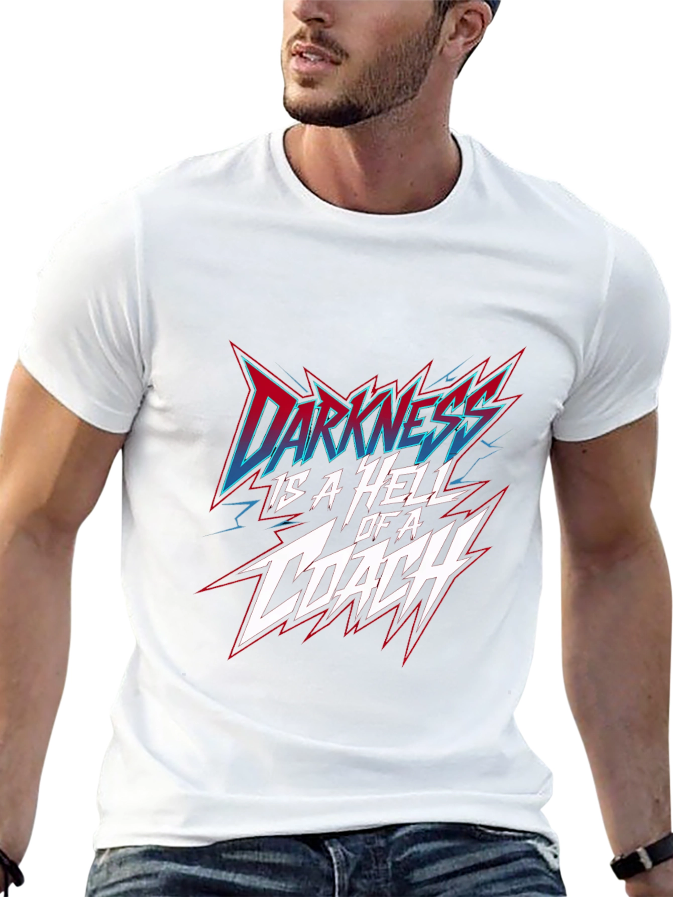 Darkness is a Hell of a Coach Black T-Shirt