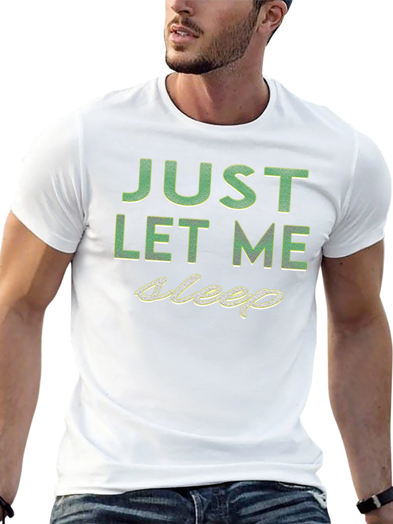 Just Let Me Sleep Graphic Tee - Black