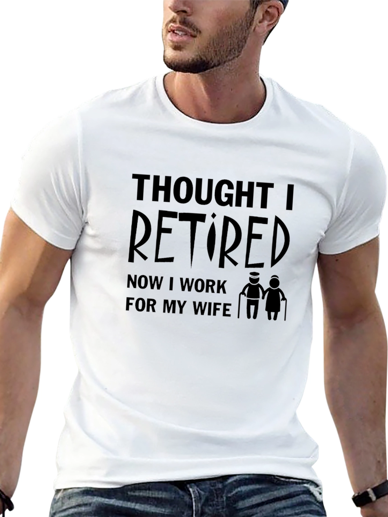 Thought I Retired Funny Graphic Mens T-Shirt