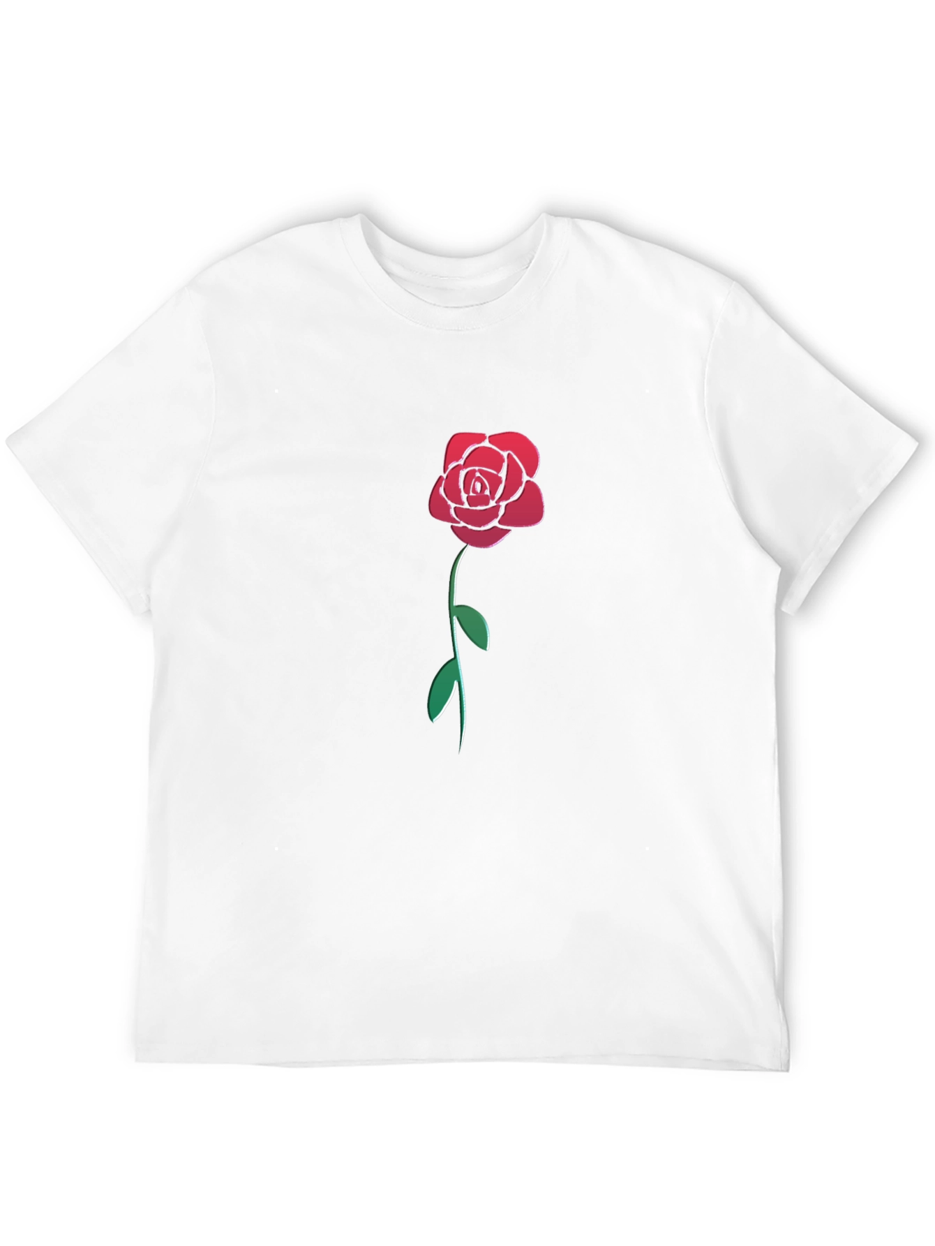 Rose Graphic Black T-Shirt - Stylish & Unique