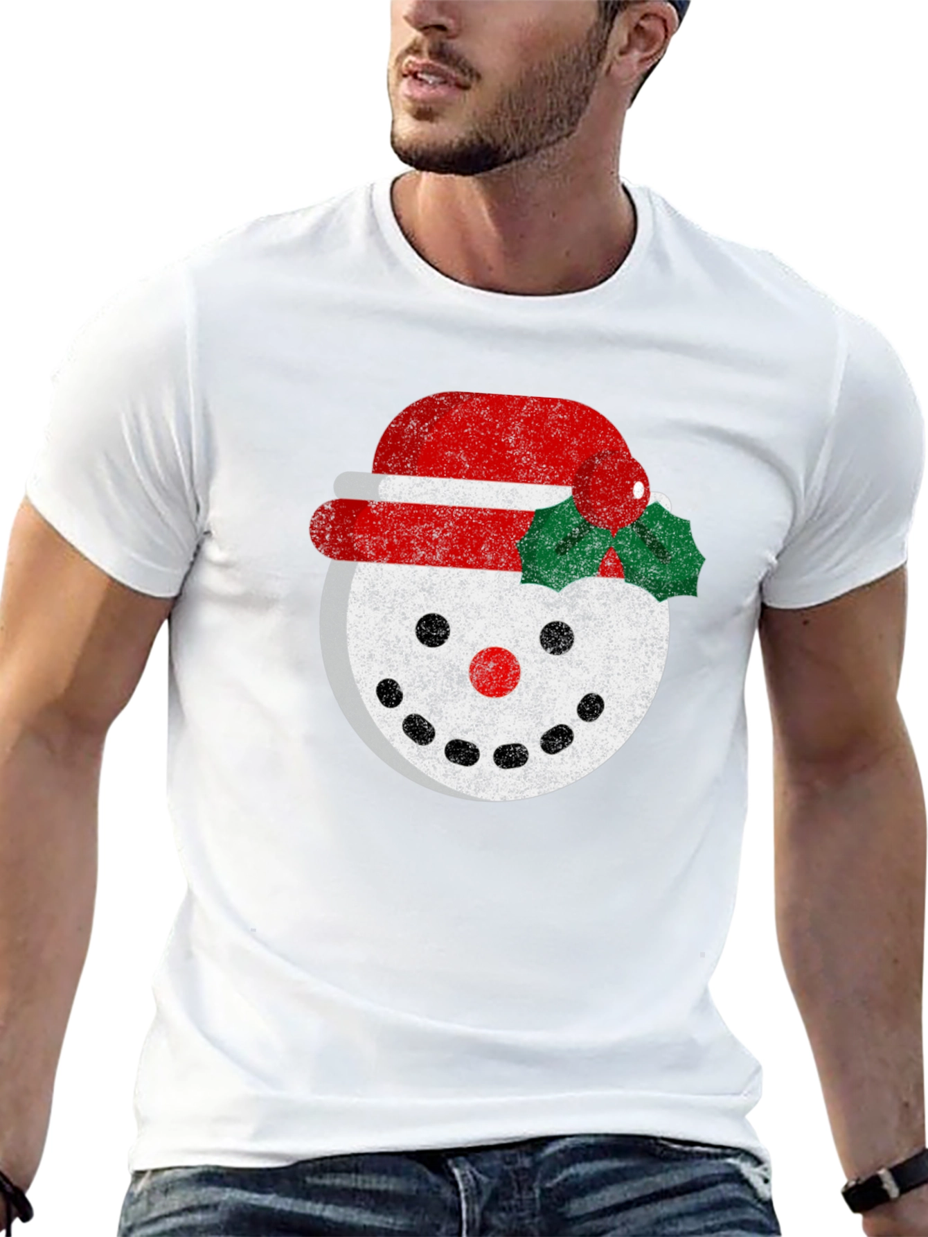 Festive Snowman Graphic Tee