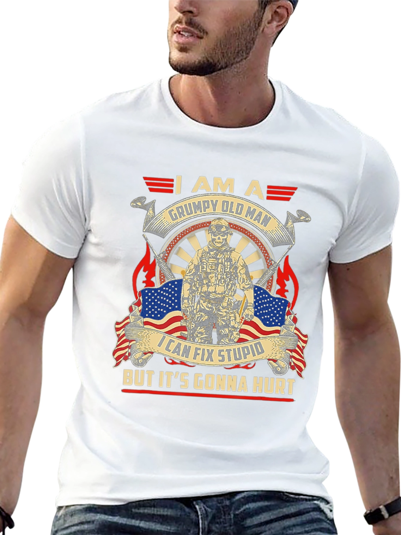 Grumpy Old Man Graphic T-Shirt