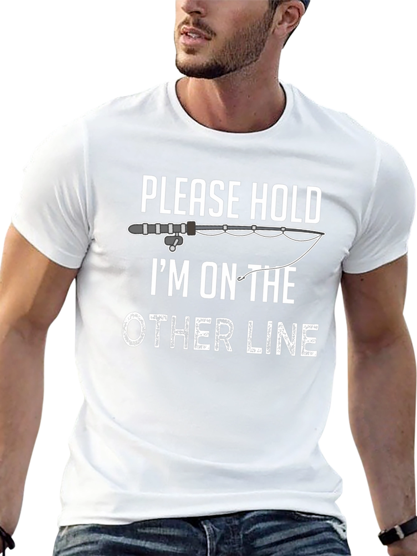 Please Hold Fishing T-Shirt