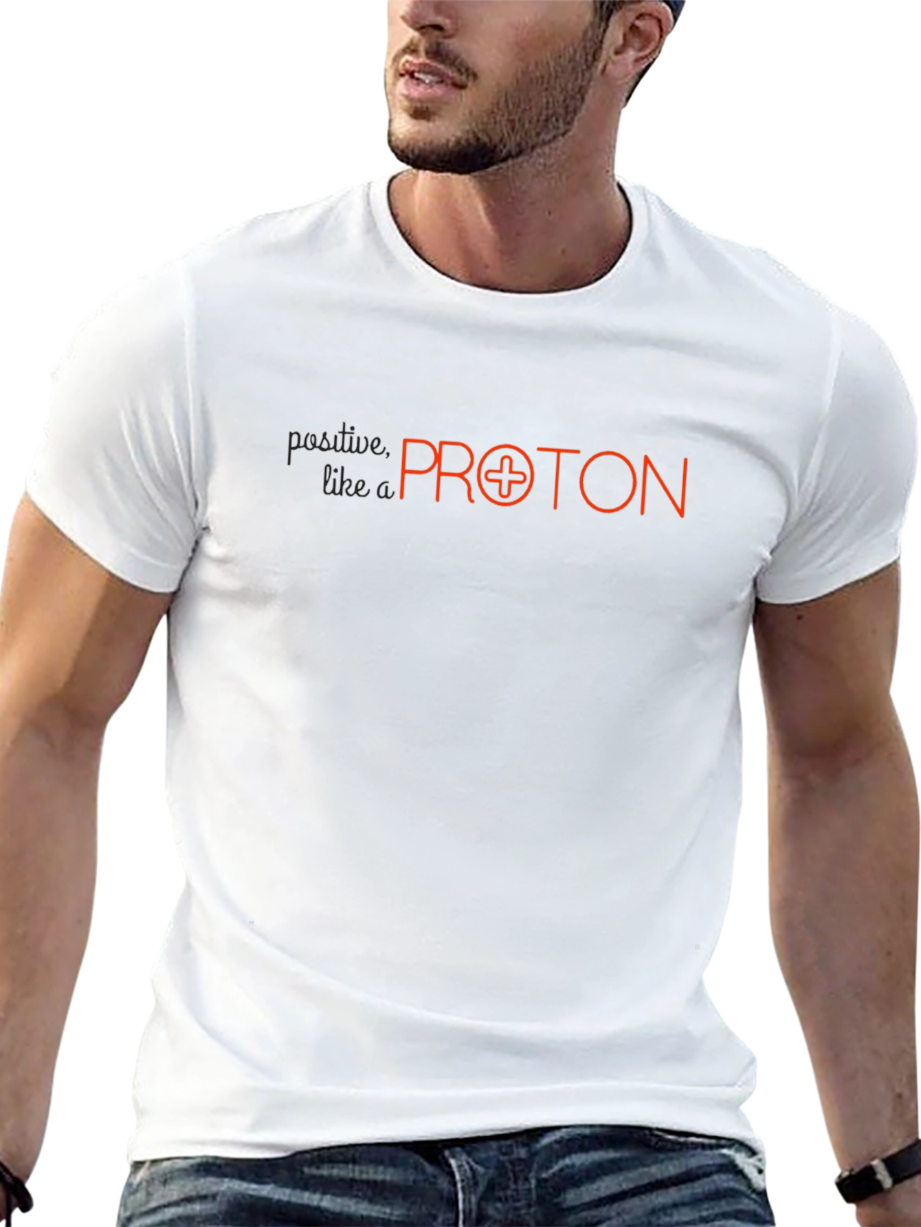 Positive Like a Proton Black T-Shirt