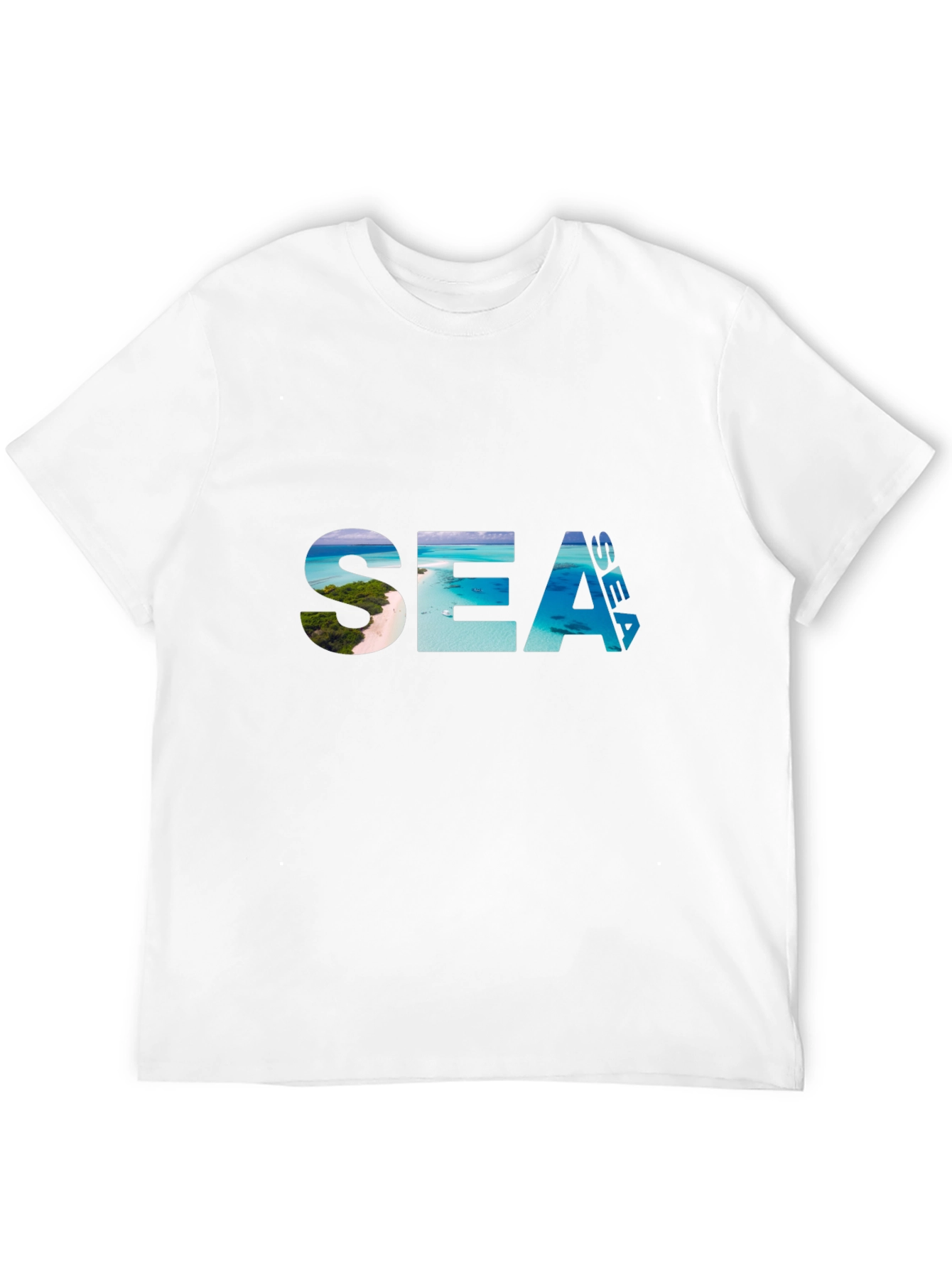 Sea View Graphic Tee - Black