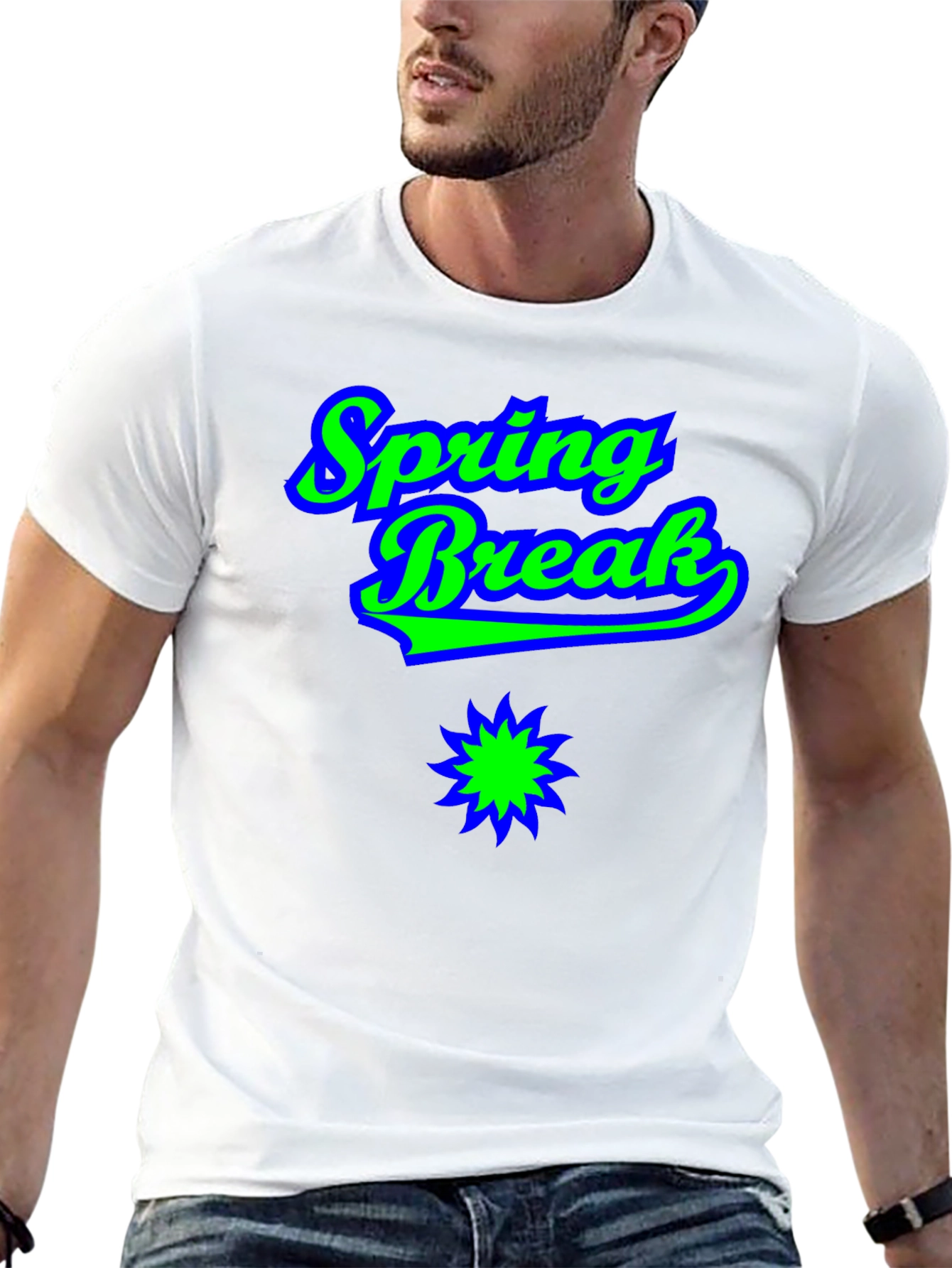 Spring Break T-Shirt Black Graphic Tee