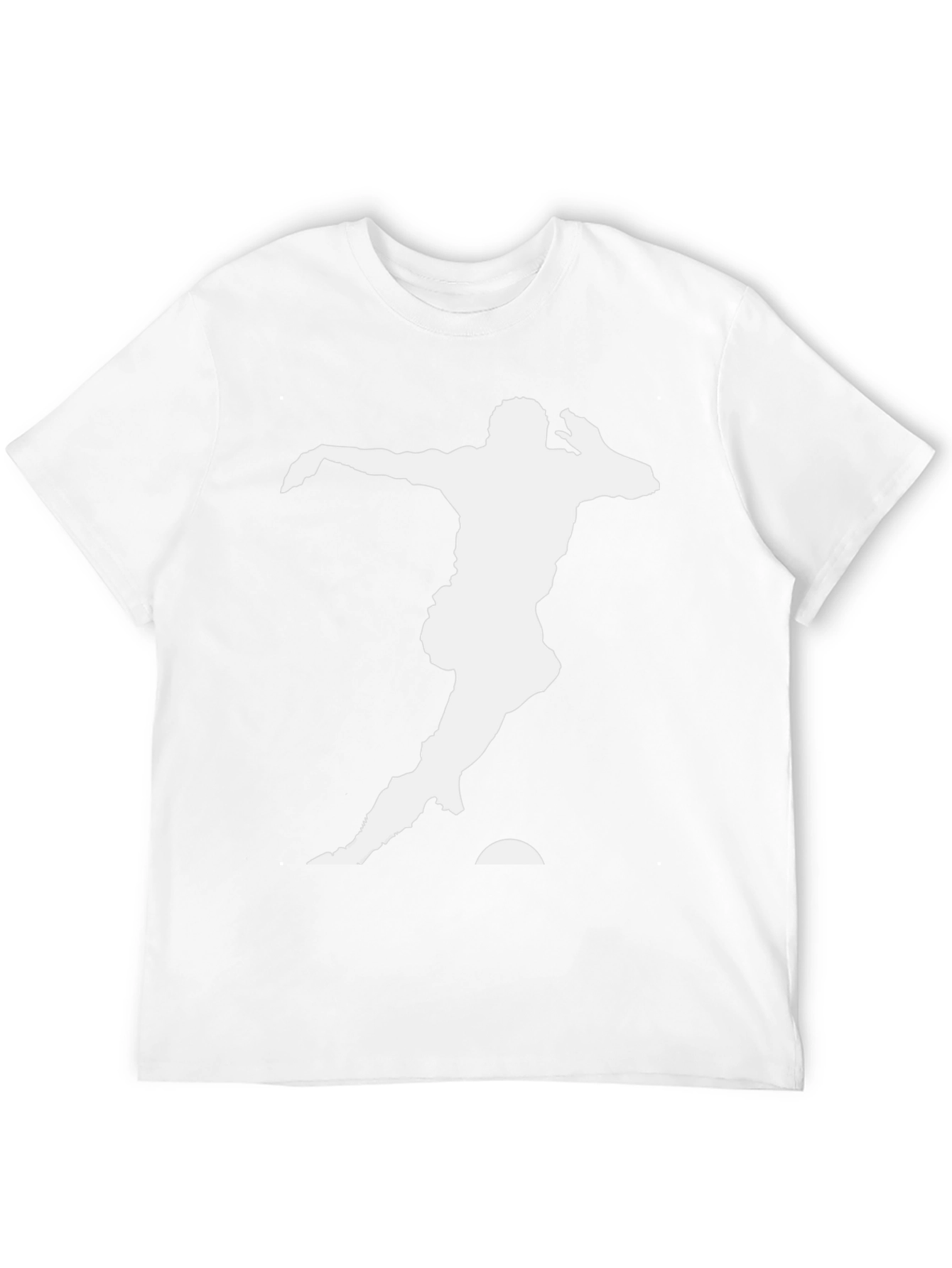 Athlete Silhouette Black Tee