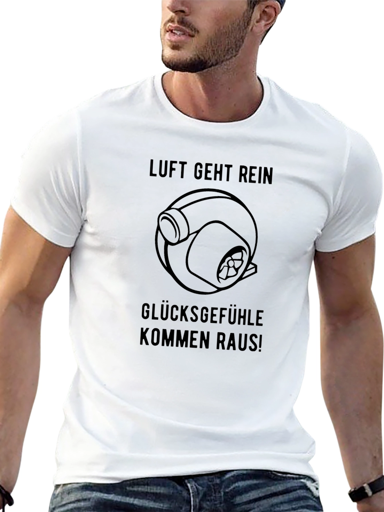Luft Geht Rein T-Shirt - Turbo Boost Fun