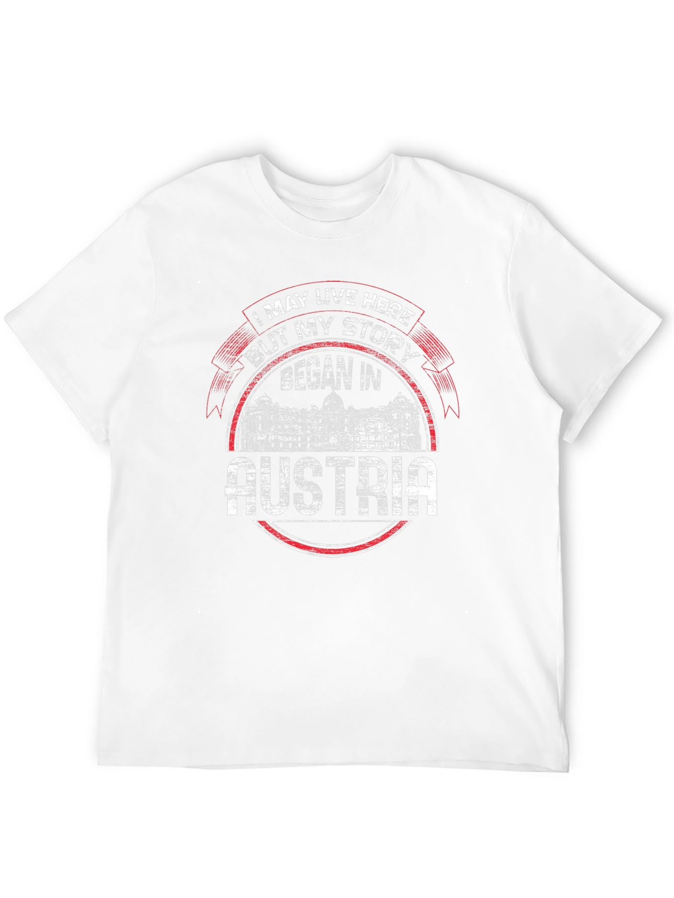 Austria Story Mens Black Graphic Tee