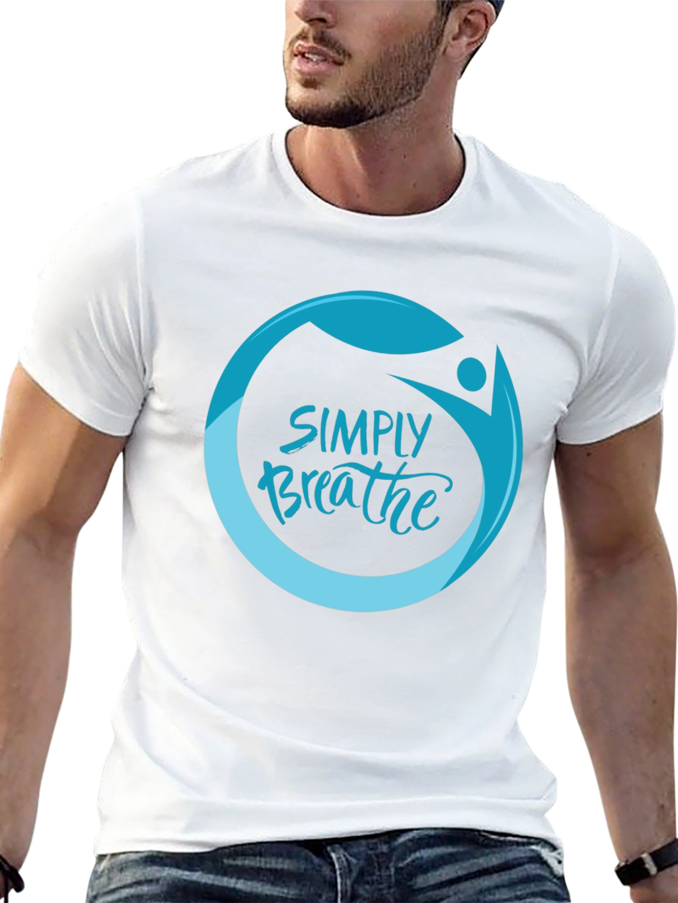Simply Breathe Graphic Tee - Comfortable & Stylish