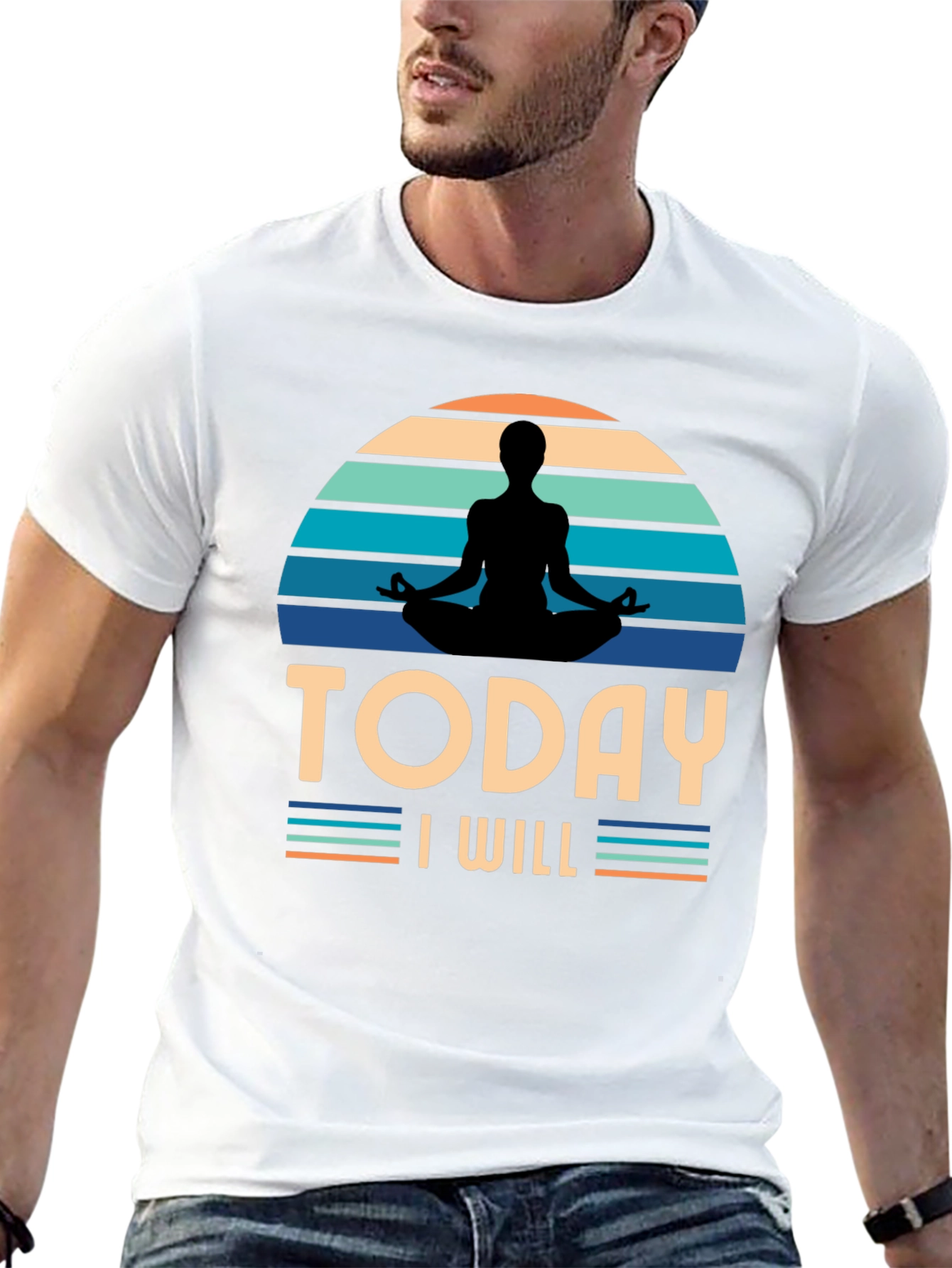 Today I Will Yoga T-Shirt - Meditate in Style!