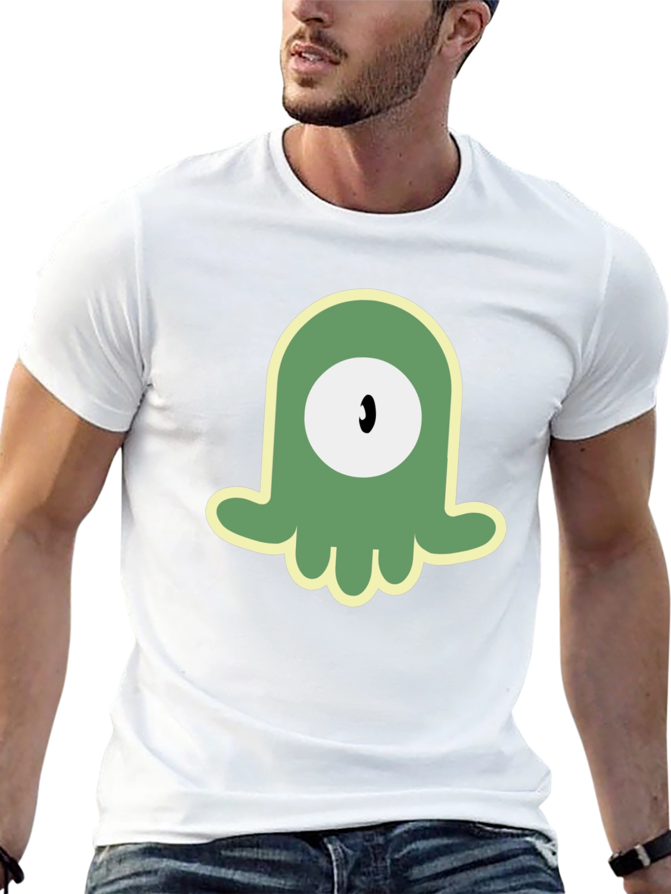 One-Eyed Alien Graphic Black T-Shirt