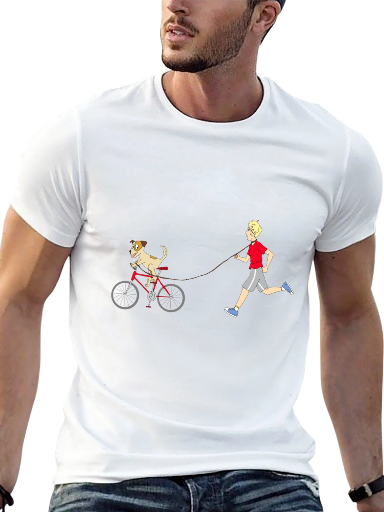 Dog on Bike Graphic Tee