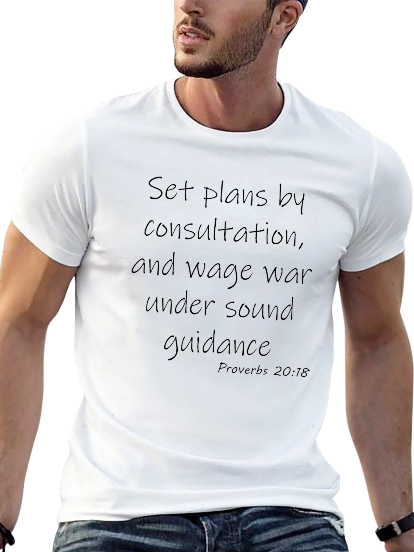 Inspirational Proverbs 20:18 Graphic Tee