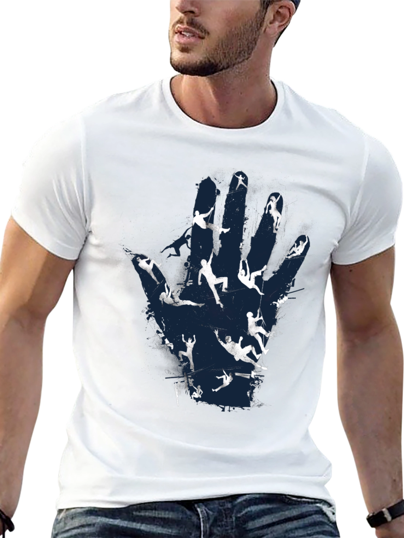 Climbers Hand T-Shirt - Rock Climbing Tee