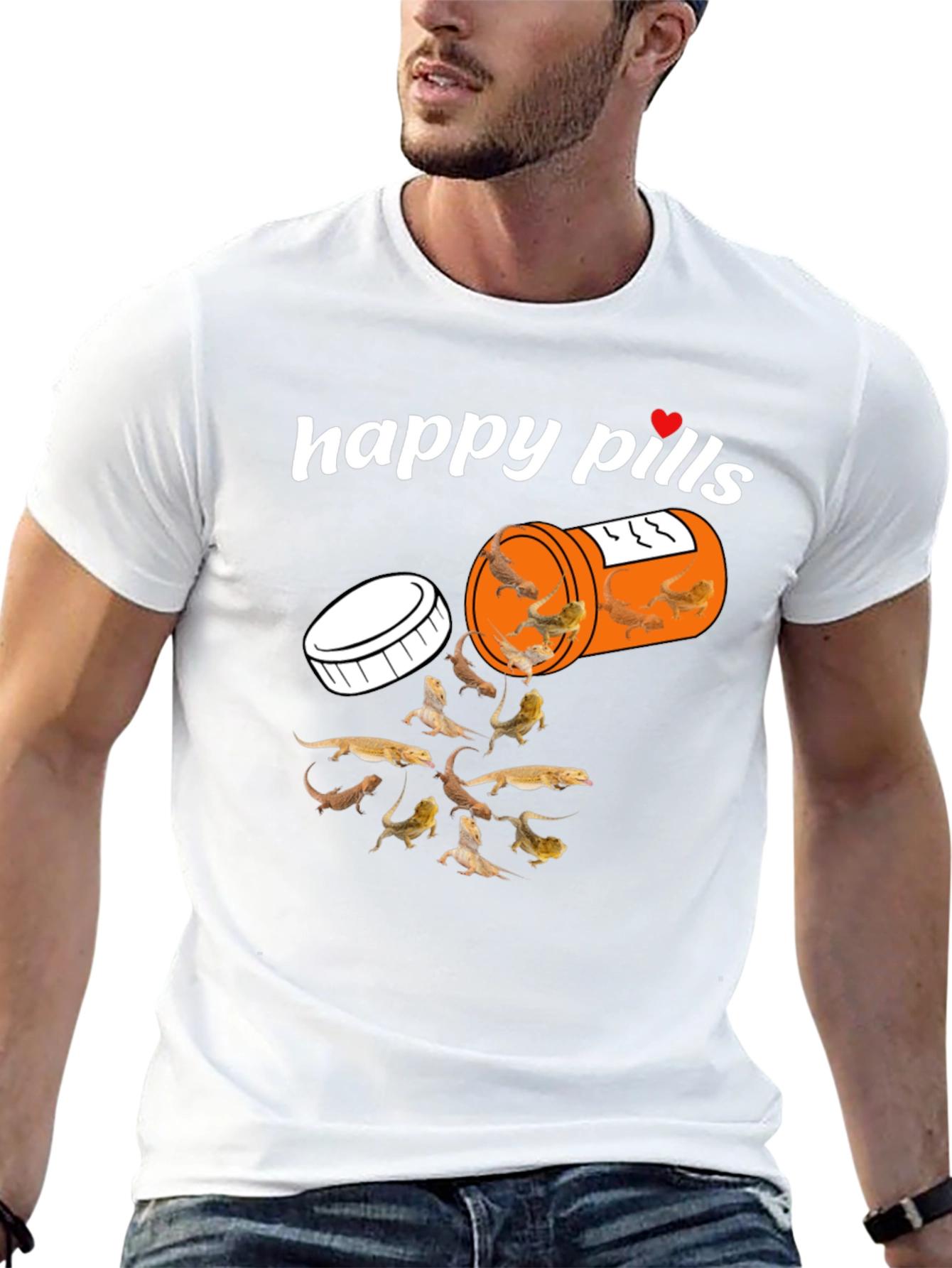 Happy Pills Bearded Dragon T-Shirt