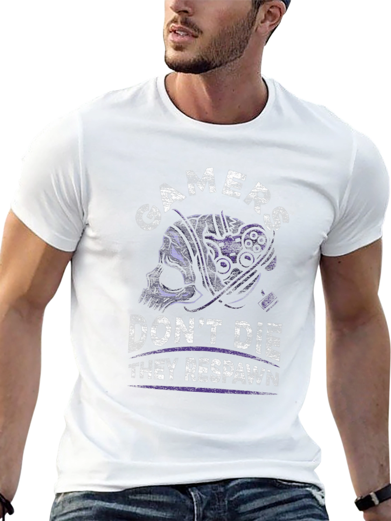 Gamers Dont Die T-Shirt - They Respawn