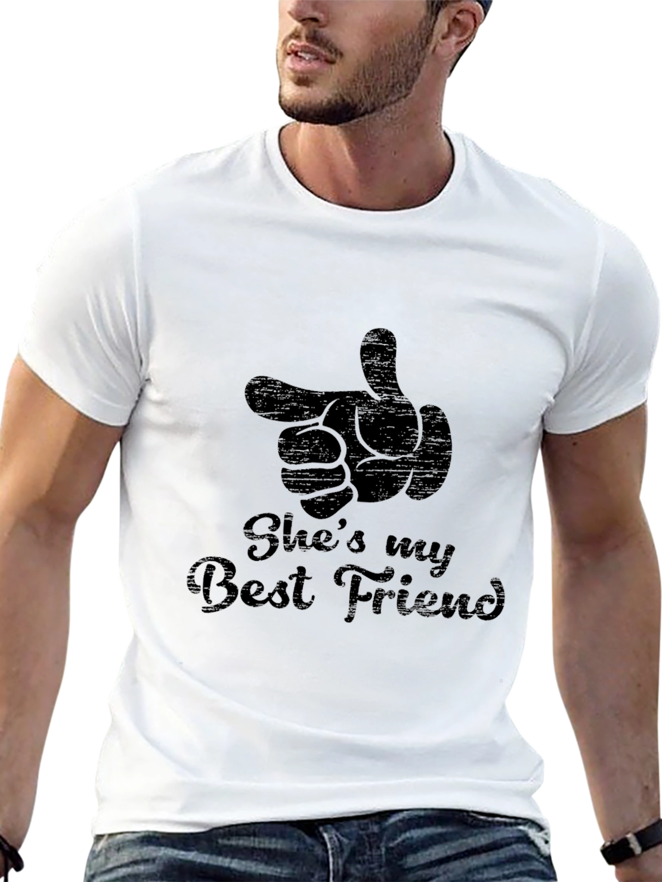 Shes My Best Friend Graphic Tee - Black T-Shirt