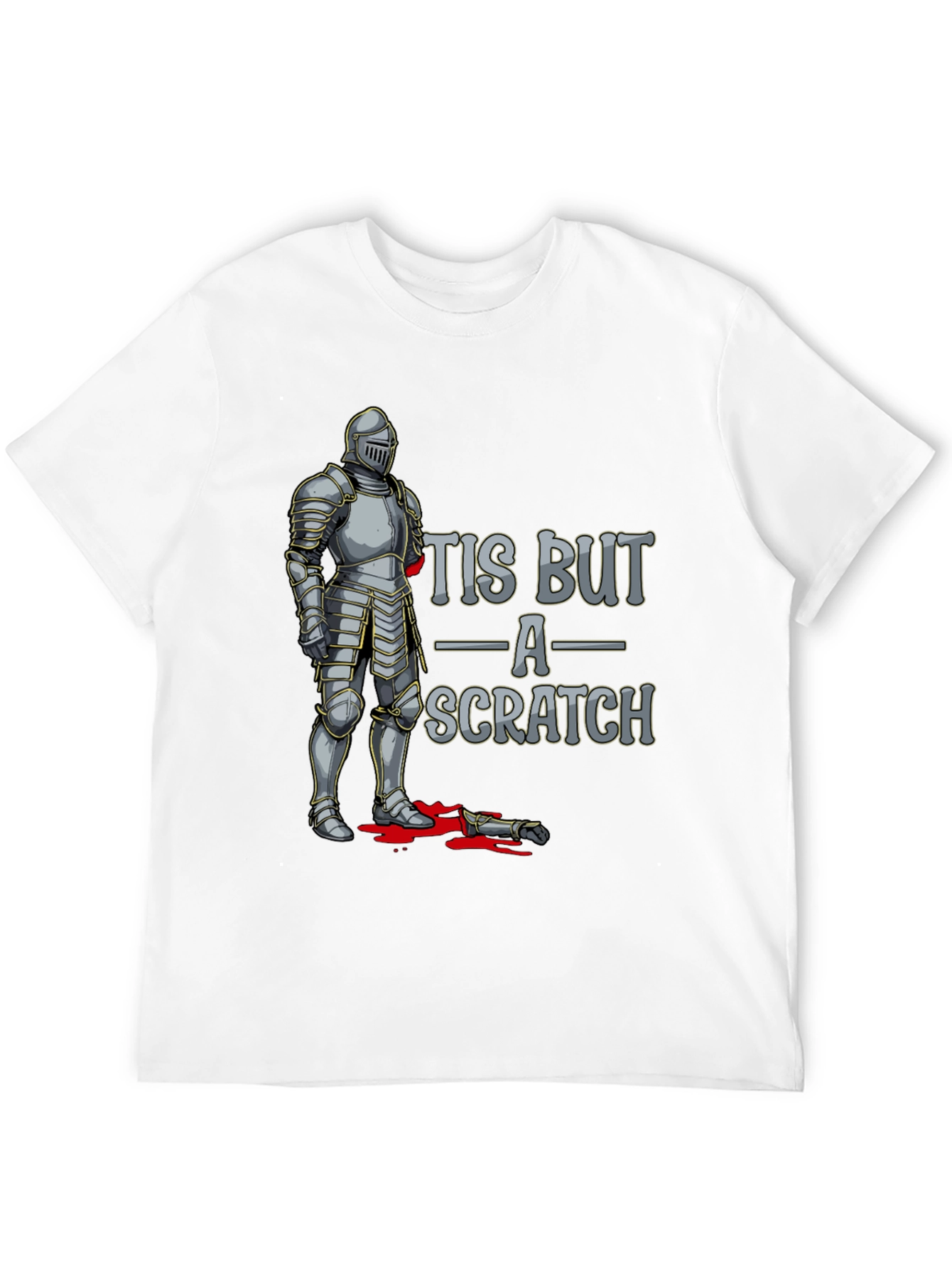 Tis But A Scratch Knight Humor T-Shirt