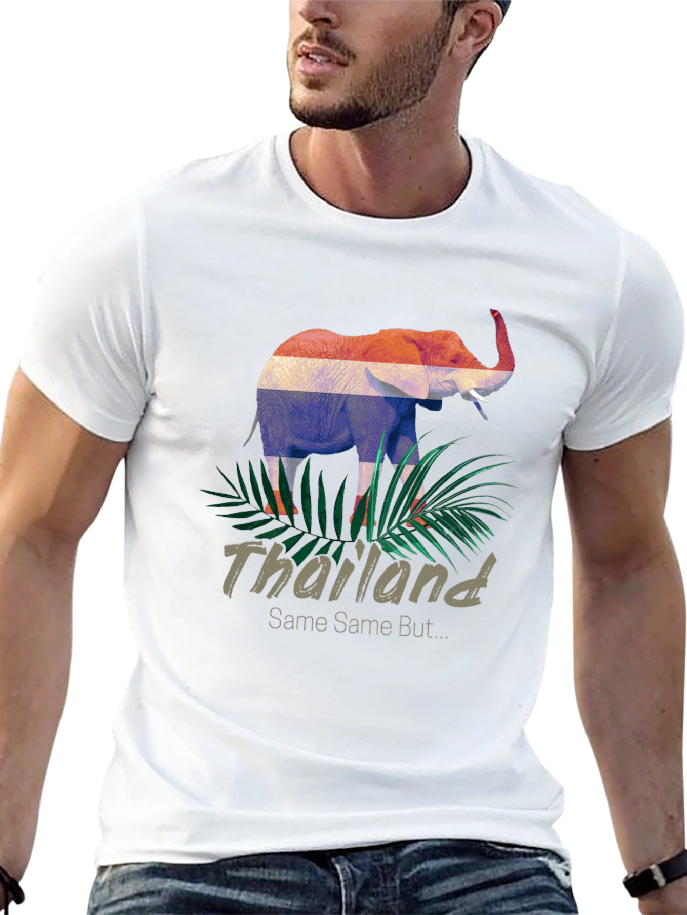 Thailand Elephant T-Shirt - Tropical Design